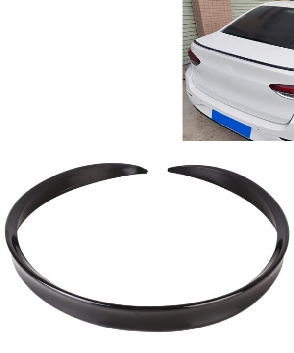 Car Modified Plastic Rear Wing Side Spoiler Lip, Black