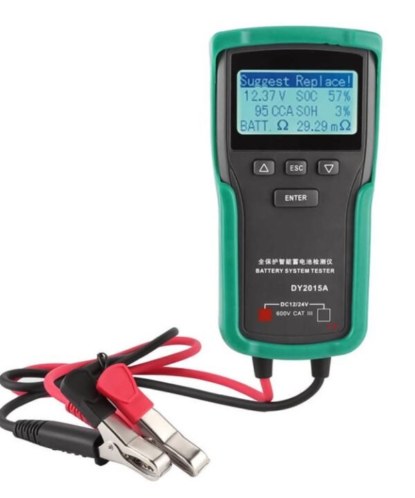 DUOYI DY2015A Car 12V 24V Digital CCA Load Battery Charging Digital Capacity Tester