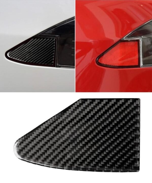 Carbon Fiber Car Charging Port Panel Decorative Sticker for Tesla Model X, Suitable for Left Driving