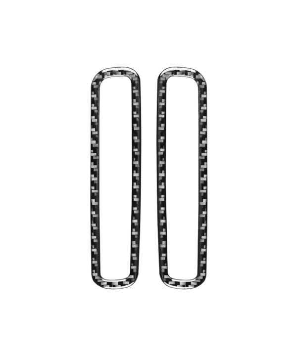 2 PCS / Set Carbon Fiber Car A-pillar Air Outlet Frame Decorative Sticker for Volkswagen Scirocco 2009-2016,Left and Right Drive Universal