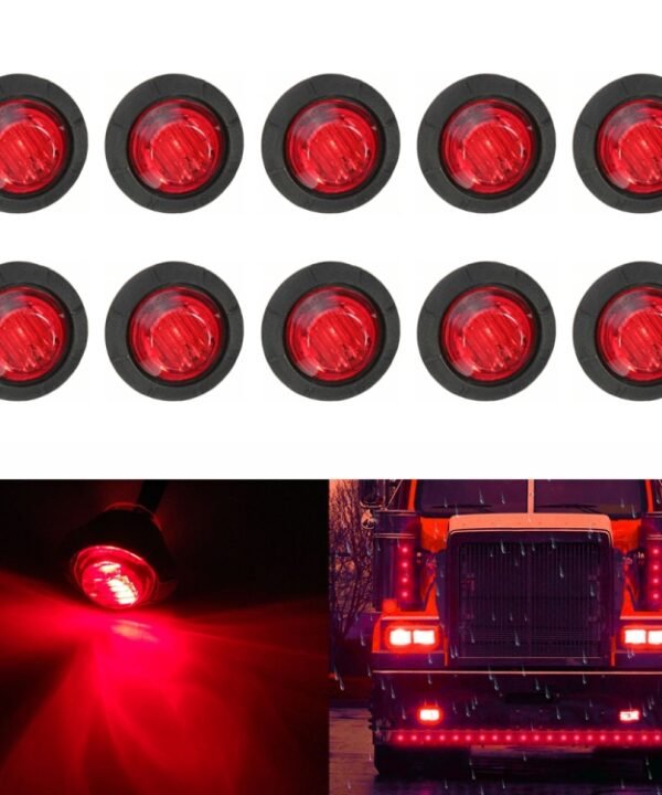 10 PCS MK-009 3/4 inch Car / Truck 3LEDs Side Marker Indicator Lights Bulb Lamp, MK-009(Red Light), MK-009(Blue Light), MK-009(Green Light), MK-009(White Light), MK-009(Yellow Light)