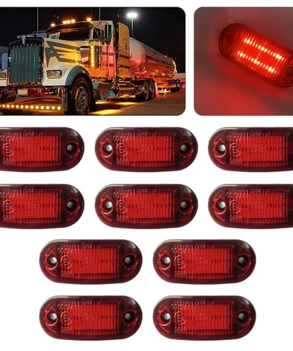10 PCS MK-019 Car / Truck 6LEDs Side Marker Indicator Lights Bulb Lamp, MK-019 (Red Light), MK-019 (White Light), MK-019 (Yellow Light)