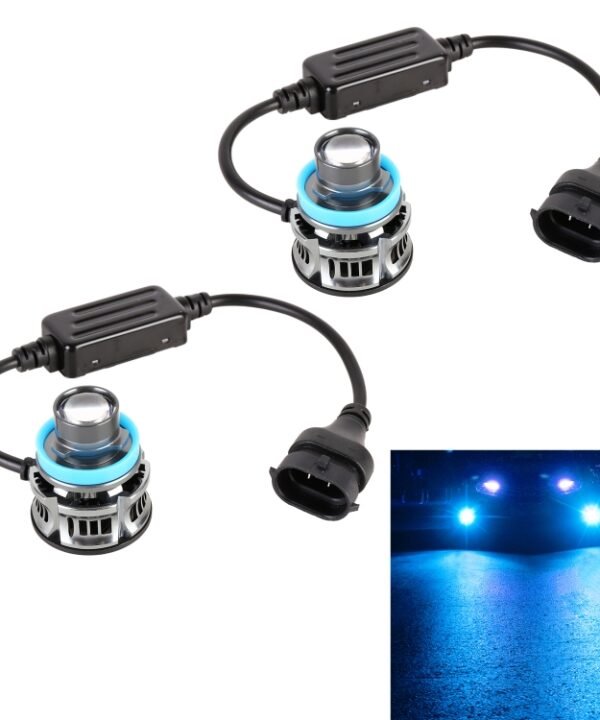 1 Pair H11 27W / DC12V Car Aluminum Alloy LED Headlight, H11 (Blue Light), H11 (Gold Light), H11 (Lime Green), H11 (White Light)