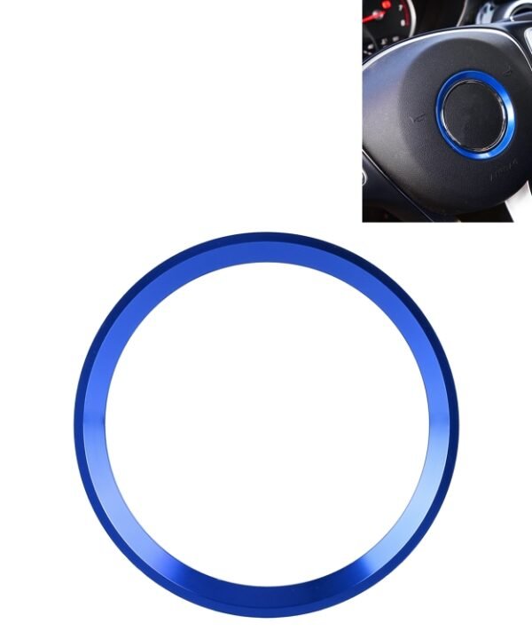 Car Steering Wheel Decorative Ring Cover for Mercedes-Benz,Inner Diameter: 5.6cm, 5.6cm (Blue), 5.6cm (Red), 5.6cm (Silver)