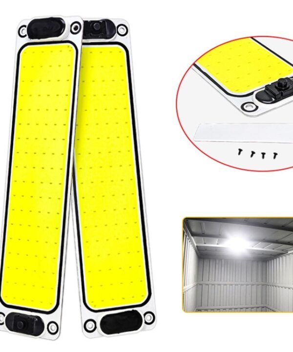 2 PCS ZS-3343 DC12-24V High Bright 108 COB Lamp Beads Car Dome Light Cabin Light Bar