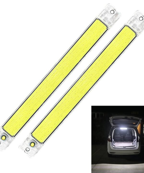 2 PCS ZS-3348 DC12-24V High Bright 84 COB Lamp Beads Car Dome Light Cabin Light Bar