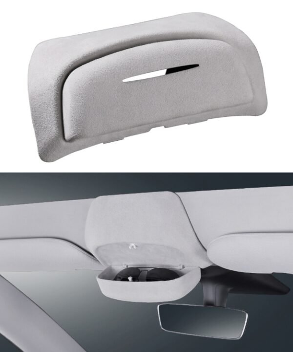 Car Suede Wrap Version Sunglasses Storage Box for Tesla Model 3 2019-2023