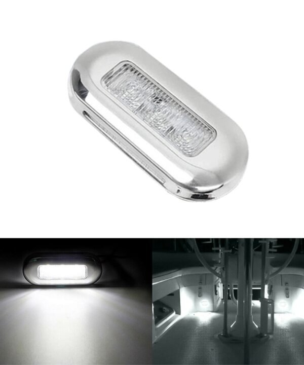 MK-056 Ship / Yacht 3 inch 12V LED Waterproof Stainless Steel Underwater Light, 12V White Light, 12V Blue Light