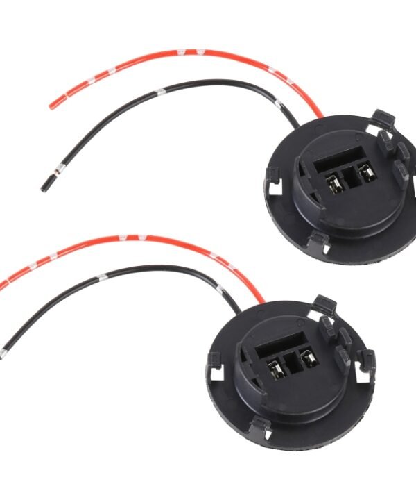 1 Pair TK-306 H7 Halogen Lamp Socket Car Bulb Holder Base with Cable for Hyundai Tucson 2017 / Kia Carnival
