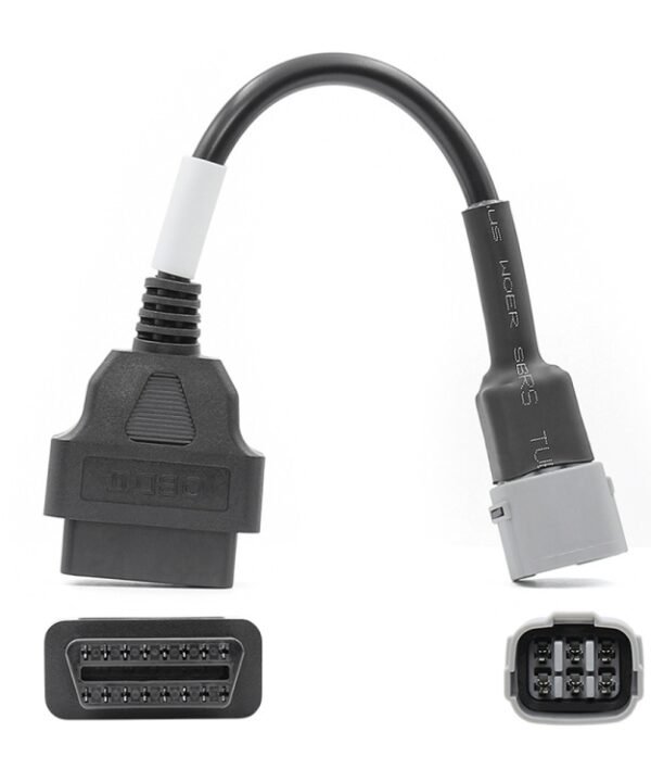 Motorcycle OBD 16PIN Female to 6PIN Connector Cable for Suzuki