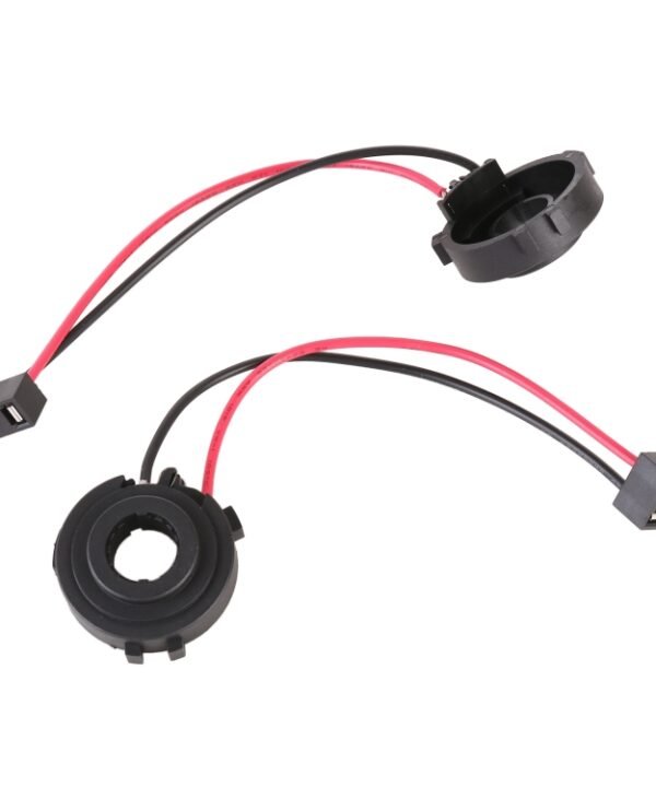 1 Pair TK-114B Car H7 Lamp Holder Socket with Cable