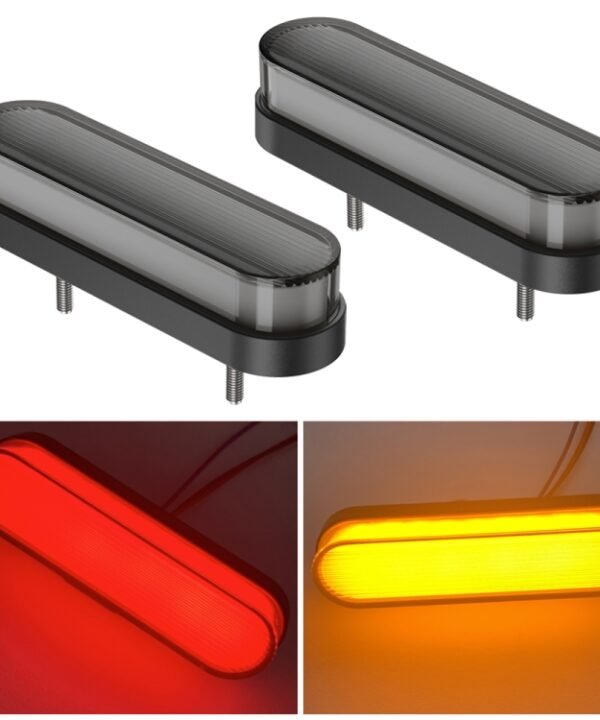 1 Pair Double Color Brake Light Turn Signal Light
