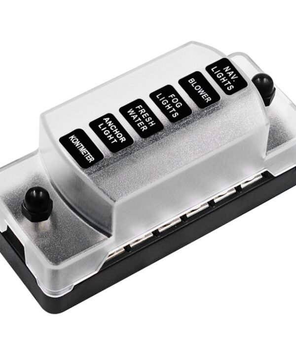 CS-978A1 FB1901 1 In 6 Out Independent Positive Negative Fuse Box without Fuse Piece for Auto Car Truck Boat