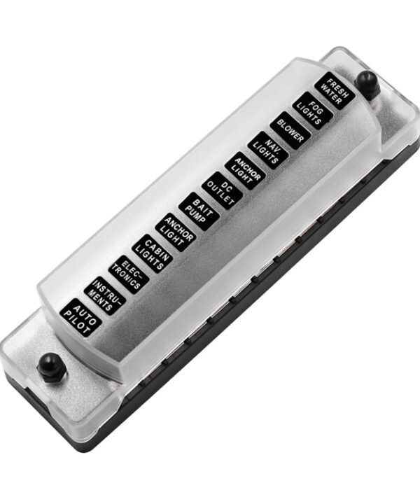 CS-978A2 FB1902 1 In 12 Out Independent Positive Negative Fuse Box without Fuse Piece for Auto Car Truck Boat