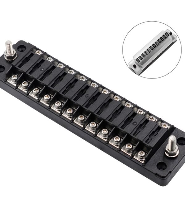 CS-979A2 FB1904 1 In 1 Out 12 Ways No Distinction Positive Negative Fuse Box without Fuse for Auto Car Truck Boat