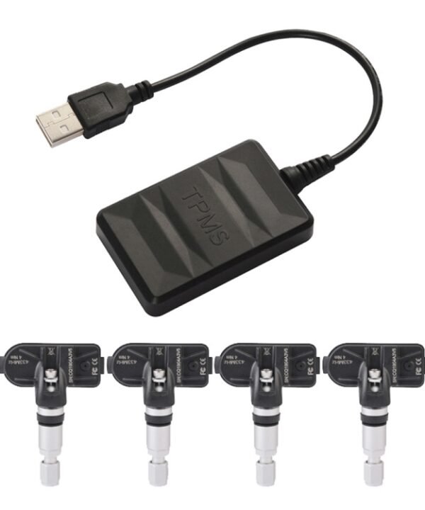 USB TPMS Tire Pressure Monitoring System Android with Internal Sensor for Car Radio DVD Player