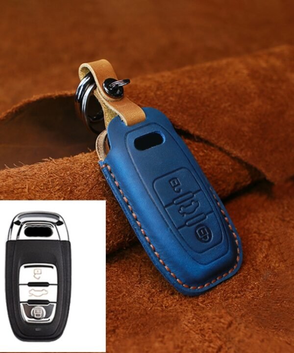 For Audi Series Car Cowhide Leather Key Protective Cover Key Case, B Version 2011-2018, For Audi, B Version, For Audi,B Version