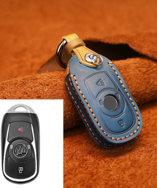 For Buick Car Cowhide Leather Key Protective Cover Key Case, Four Keys Version, For Buick, Four Keys Version