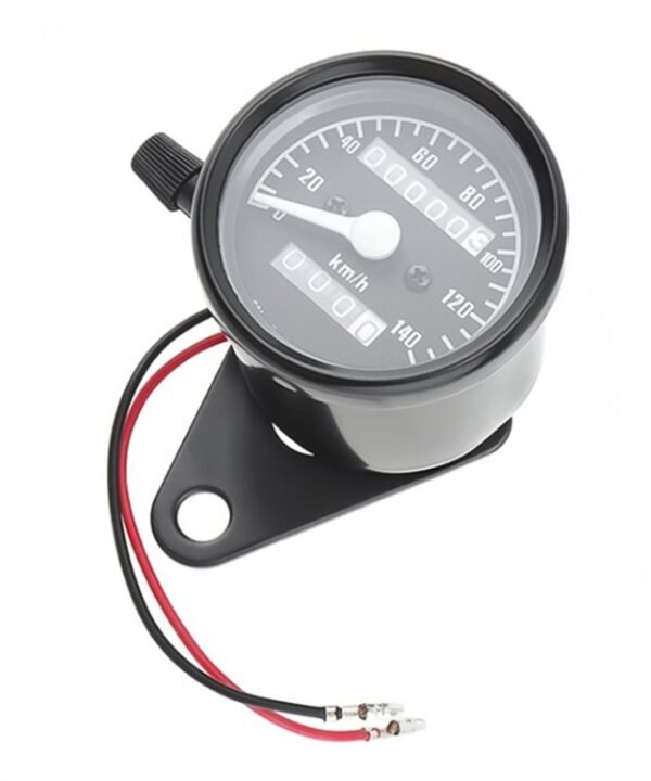 Motorcycle Retro Modified Odometer Speedometer Kilometer, Speedometer Kilometer (Black), Speedometer Kilometer (Silver)