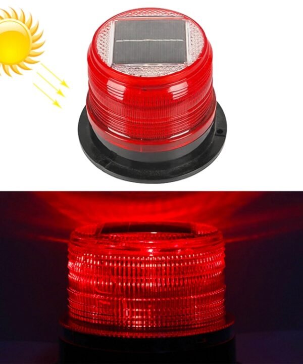 Car Solar Charging Warning Light, Round Red, Round White, Round Yellow