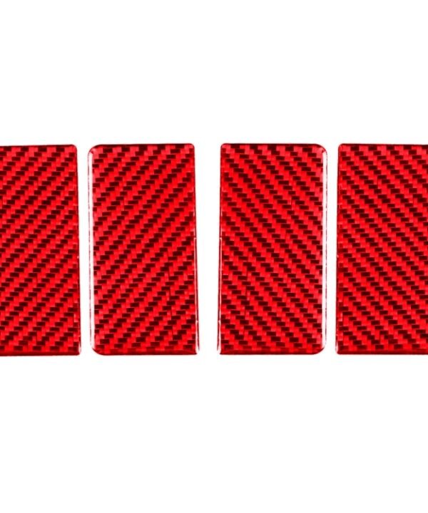 4 PCS Set for Honda CRV 2007-2011 Carbon Fiber Car Inner Armrest Gasket Decorative Sticker,Left and Right Drive Universal, Inner Armrest Gasket