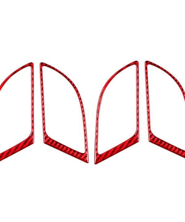 4 PCS Set for Honda CRV 2007-2011 Carbon Fiber Car Inner Handle Frame Decorative Sticker,Left and Right Drive Universal, Inner Handle Frame