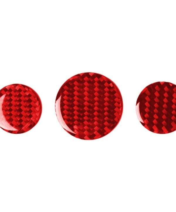 Car Carbon Fiber Multimedia Knob Decorative Sticker for BMW Mini F55 F56 F60, Left and Right Drive Universal, Multimedia Knob