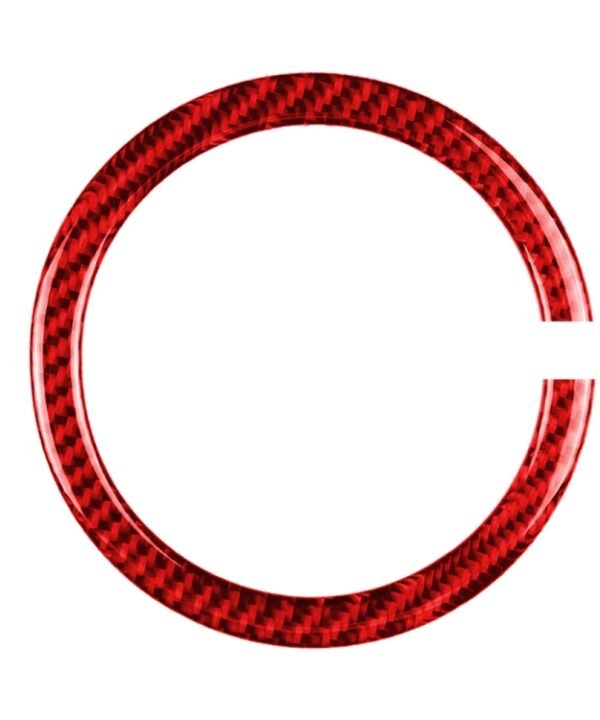 Car Carbon Fiber Steering Wheel Ring Decorative Sticker for BMW Mini R55 R56 Countryman R60 Paceman R61 2007-2013, Left and Right Drive Universal, Steering Wheel Ring