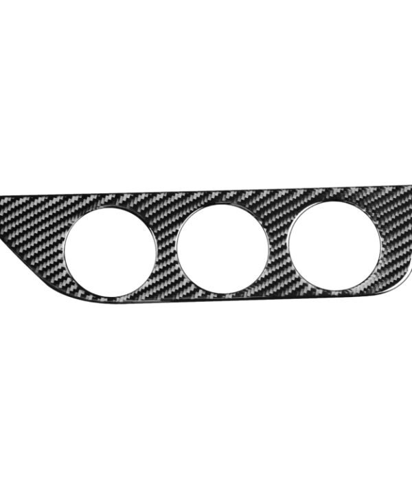 Car Carbon Fiber Air Conditioning Switch Panel Decorative Sticker for Toyota Corolla / Levin 2014-2018, Right Drive