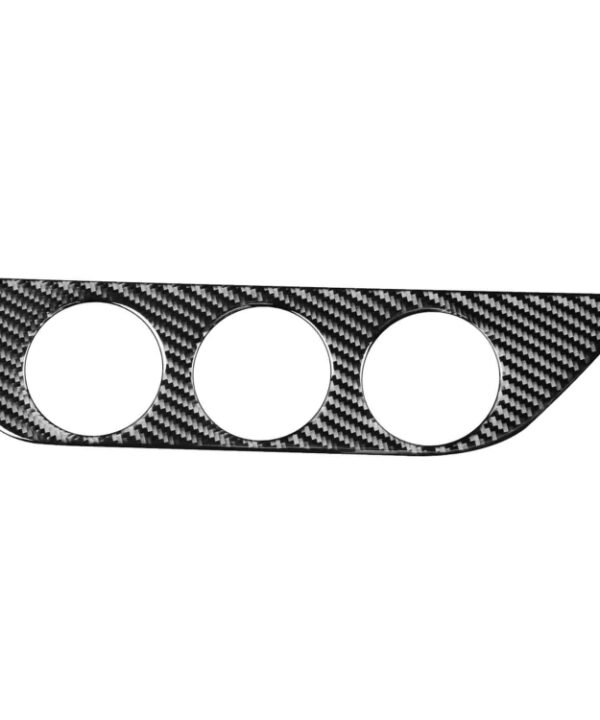 Car Carbon Fiber Air Conditioning Switch Panel Decorative Sticker for Toyota Corolla / Levin 2014-2018, Left Drive