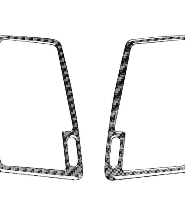 Car Carbon Fiber Two Sides Air Outlet Decorative Sticker for Volvo XC90 2003-2014, Left and Right Drive Universal
