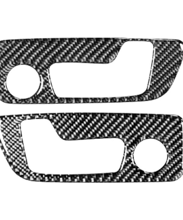 Car Carbon Fiber M High Performance Door Handle C Decorative Sticker for BMW G01 X3 2018-2020 / G02 X4 2019-2020, Left and Right Drive Universal