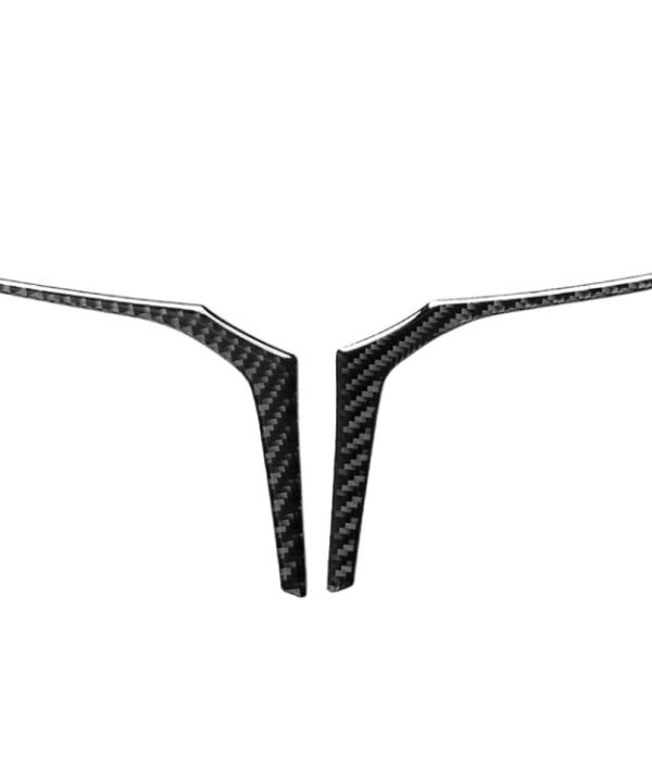 2 in 1 Car Carbon Fiber Steering Wheel Below Decorative Sticker for BMW G01 X3 2018-2020 / G02 X4 2019-2020, Left and Right Drive Universal