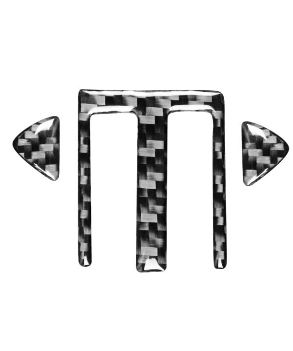 3 in 1 Car Carbon Fiber Central Air Outlet Decorative Sticker for Subaru BRZ / Toyota 86 2017-2019, Left and Right Drive Universal