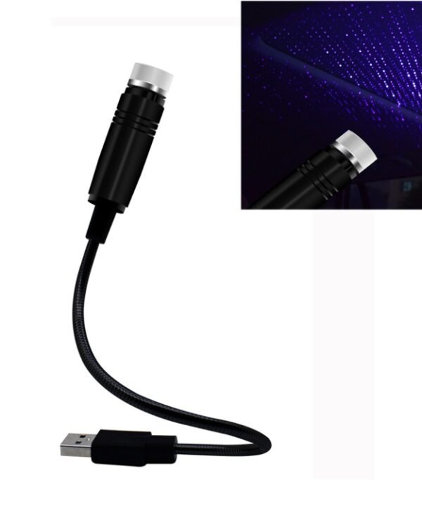 Car USB Star Dome Projector Hose Light, Constantly Bright Version, Constantly Bright(Purple Blue)