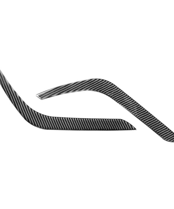 2 PCS / Set Carbon Fiber Car Headlight Eyebrow Decorative Sticker for Toyota Tundra 2014-2018, Left Right Driving