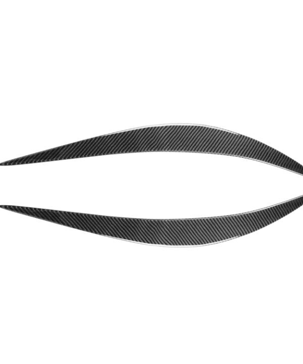 2 PCS / Set Carbon Fiber Car Lamp Eyebrow Decorative Sticker for Infiniti Q50 2014-2019, Drop Glue Version