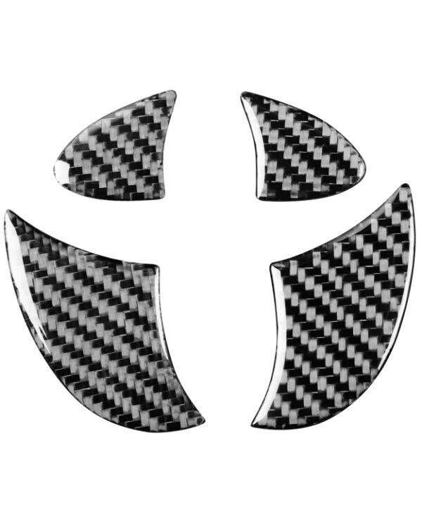 4 PCS / Set Carbon Fiber Car Tailgate Logo Decorative Sticker for Toyota 4Runner 2010-2020
