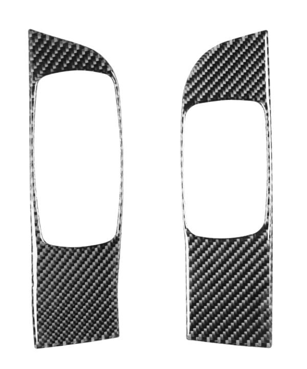 Carbon Fiber Car Window Lift Panel Decorative Sticker for Dodge Challenger 2015 to Now, Left Driving