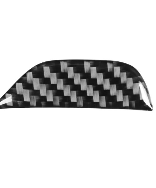 Carbon Fiber Car Central Control Armrest Storage Button Decorative Sticker for Dodge Challenger 2015 to Now, Left Driving