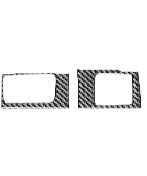2 PCS / Set Carbon Fiber Car Central Control Card Box Panel Decorative Sticker for Honda CRV 2007-2011,Left Drive