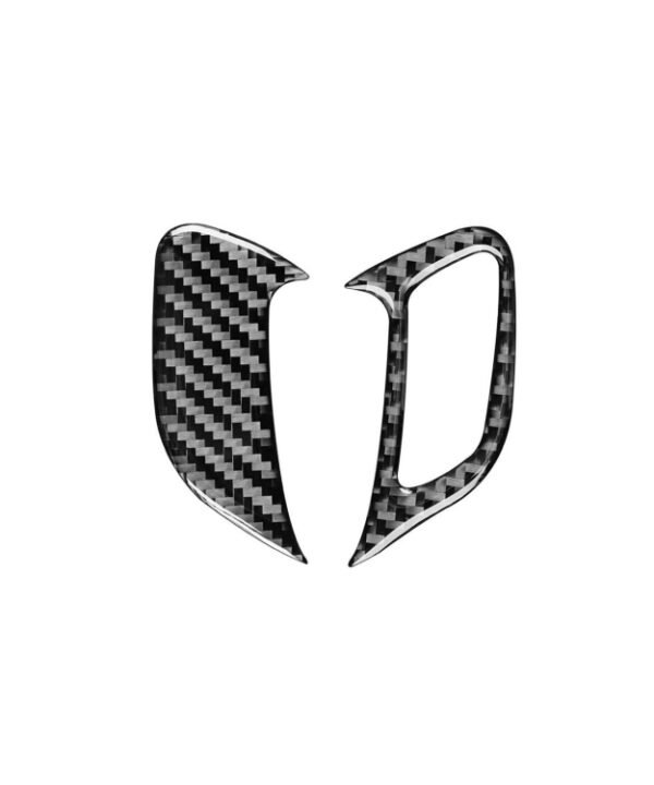 2 PCS / Set Carbon Fiber Car Door Lock Frame Decorative Sticker for Volkswagen Scirocco 2009-2016,Left Drive