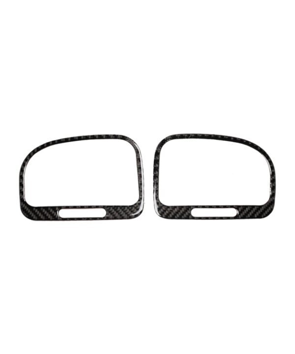 Carbon Fiber Car Left Right Air Outlet Decorative Sticker for Volkswagen Golf 6 2008-2012