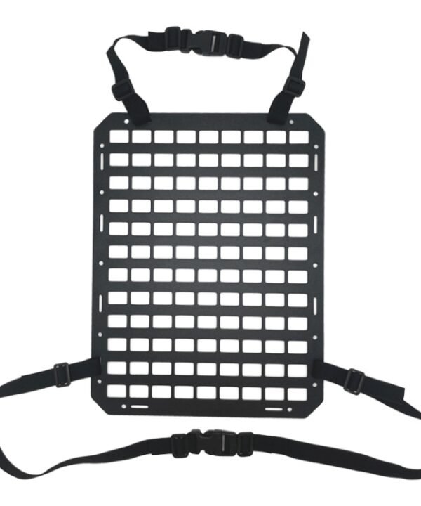 Car Rigid Seat Back Organizer Molle Panel Storage Rack
