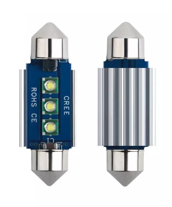 2pcs 36mm IC12V /  2.76W / 0.23A / 300LM 3LEDs SMD Car Reading Lamp Dome Light