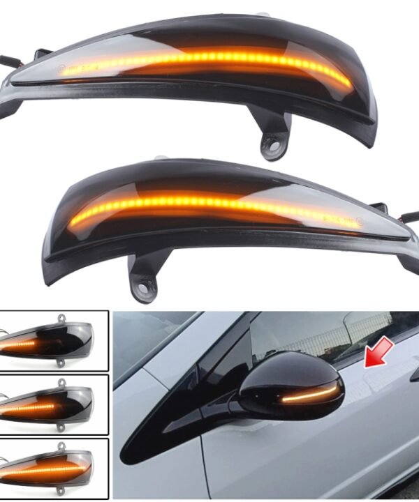 1 Pair For Honda Civic 2006-2011 Car Dynamic LED Turn Signal Light Rearview Mirror Flasher Water Blinker, For Honda Civic 2006-2011