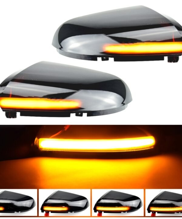1 Pair For Dodge Ram 1500 2009-2018 Car Dynamic LED Turn Signal Light Rearview Mirror Flasher Water Blinker, For Dodge Ram 1500 2009-2018