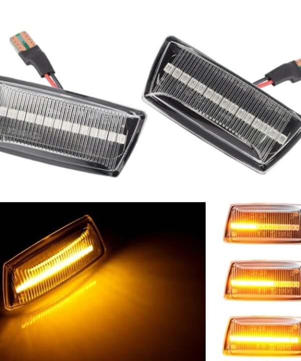 2pcs For Chevrolet Cruze 2009-2014 Car Dynamic LED Fender Side Light 1713423, For Chevrolet Cruze 2009-2014 (Transparent), For Chevrolet Cruze 2009-2014 (Transparent Black)