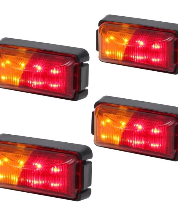 4pcs MK-049 Truck 8LEDs Double Color Side Marker Light