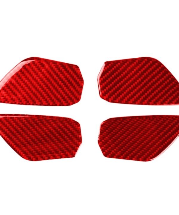 Car Carbon Fiber Inside Door Wrist Decorative Sticker for Honda Tenth Generation Civic 2016-2019, Left and Right Drive Universal, Inside Door Wrist
